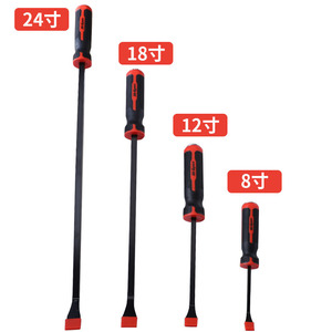 4-Piece 8 12 18 24 inch tấn công xử lý kéo tò mò nâng cạo xà beng giả mạo Angled tip thép Heavy Duty Pry Bar Set - Product Image 3
