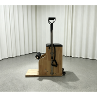 Chaise de Pilates Wunda en bois de chêne avec logo personnalisé, chaise de Pilates Reformer, vente en gros d'usine pour usage professionnel en studio