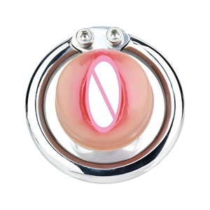 Dispositivo de Castidad Masculina FRRK al por Mayor, Anillo para Pene en 4 Tamaños con Vagina de Silicona, Juguetes Sexuales para Adultos - Product Image 5