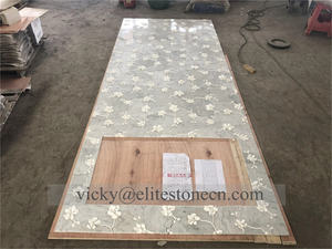 浅绿色条形大理石马赛克瓷砖后挡板厨房浴室墙壁项目手指KitKat哑光3d凹面大理石马赛克瓷砖 - Product Image 4