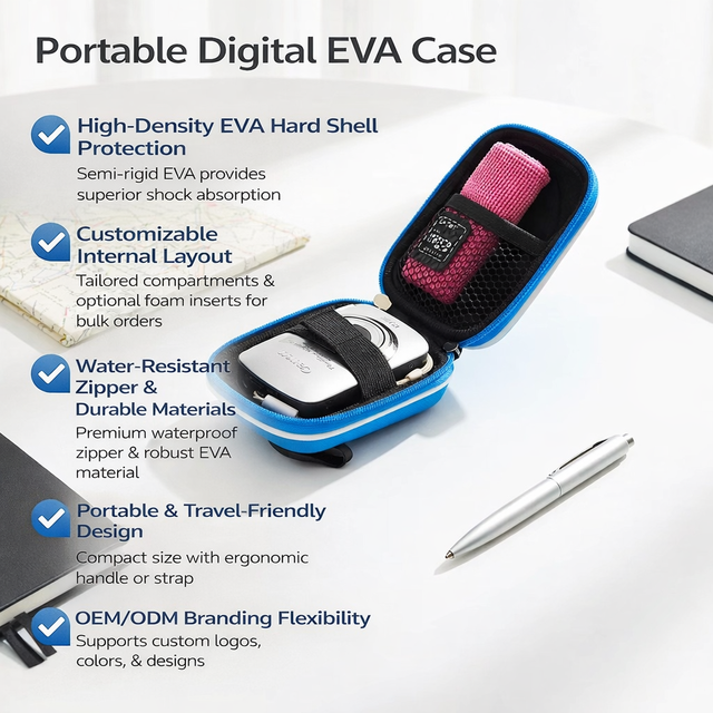 GAODA 2026 New Arrival EVA Casual Portable Digital Camera Hard Bag Shockproof Waterproof Zipper Closure DSLR/Mirrorless Cameras