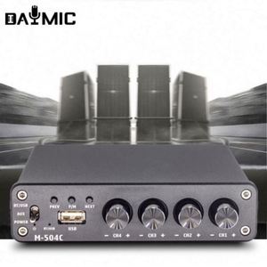 Mini amplificateur stéréo HIFI Bluetooth 5.0 50Wx4 pour système home cinéma, vente directe d'usine en gros - Product Image 3
