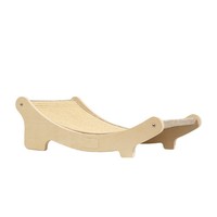 Rascador para Gatos Tipo Arco de Sisal y Madera, Resistente al Desgaste, Sin Desprendimiento de Residuos, Anti-Nido para Gatos, Dispositivo Integrado para Afilar Garras, Empaque de Cartón