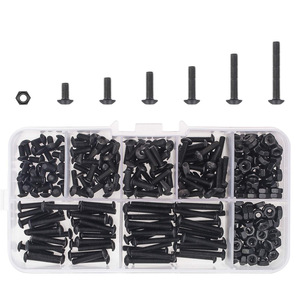 M3 Hex Button Head Cap Screws Nuts Kit 360pcs Grade 10.9 Alloy Steel With Hex Key <b>Tool</b> <b>Set</b> - Product Image 2