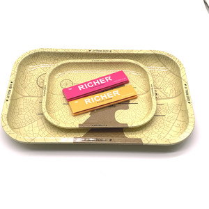 Bandeja Rodante de Lujo con Baño de Oro, Bandeja de Servicio Metálica de Alta Gama para Exhibiciones en Boutiques - Product Image 3