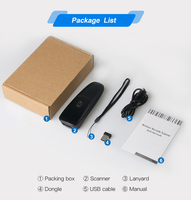 Mini escáner de código de barras 2D inalámbrico portátil Interfaz BT portátil Lector de código QR para cadena minorista de supermercado