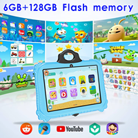 El más nuevo Tablet PC educativo Android para niños de 7 pulgadas 6 + 128GB portátil Wifi Panda Tablet PC a prueba de golpes para niños