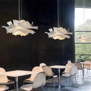 Illuminazione creativa postmoderna Nordic sala da pranzo soggiorno design semplice lampade nella camera da letto della ragazza <span class=keywords><strong>lampadario</strong></span> di fiori - Product Image 3