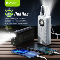 Bvin – batterie externe Portable 22.5w, Type C, charge rapide, 30000mah, avec lampe de poche LED puissante, prix d'usine, vente en gros