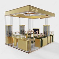 Vitrina Moderna para Relojes, Exhibidor de Joyería, Quiosco con Iluminación LED, Diseño de Mostrador para Tienda de Relojes y Joyería en Venta