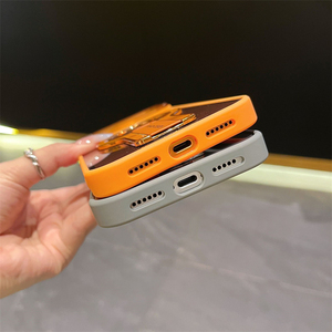 Funda Magnética Negra para Teléfono con Soporte para iPhone 17 16 15 Air Pro Max, Anillo Ajustable Transparente, Cubierta Trasera Mate - Product Image 6