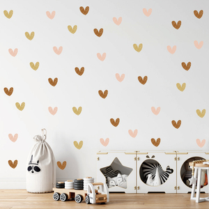 Pegatinas de pared de corazón extraíbles para niños, decoración de habitación de bebé, calcomanías de pared para guardería, regalo para niñas, gran oferta - Product Image 1