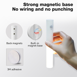 Lampes murales décoratives LED modernes pour la maison, chambre à coucher, blanches, en ABS acrylique, aimantées, rechargeables par USB, 500 mAh, 0,4 W - Product Image 4