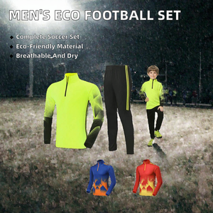 Conjunto de Camiseta de Entrenamiento de Fútbol para Hombre, Secado Rápido, Transpirable, Chándal de Fútbol, Manga Larga, Uniforme Deportivo - Product Image 2