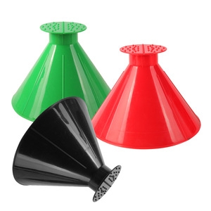 Ice Scraper Car Snowplow 11.5x14x14cm Plastic Multi Functional Windshield De Icer And Snow Remover For Winter Use - Product Image 1