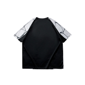 Kaos Jersey Sepak Bola Lengan Pendek Model Boxy Crop dengan Warna-Warna Kustom, Grafis, Bahan Bernapas, Kerah Bulat, Streetwear Pria - Product Image 3