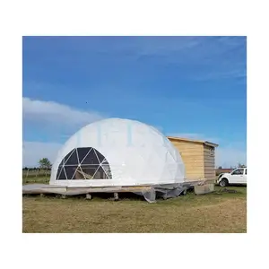Outdoor quick up draagbare mini tent airconditioner in geodetische koepel tent