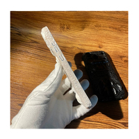 Étui de protection de créateur en cuir de crocodile véritable exotique pour iPhone 18 17 Pro 18 17 Pro Max avec aimant