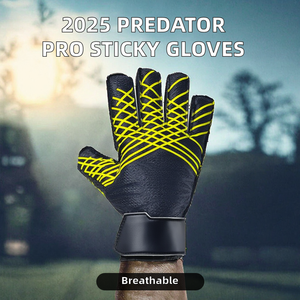 ถุงมือผู้รักษาประตูรุ่นเยาวชน 2025 NEW ST Professional Predator Pro 3.55 มม. URG 2.0 ระบายอากาศได้ดี กันลื่น ผลิตจากยางลาเท็กซ์แบบไฮบริด ตัดเย็บพิเศษ ยึดเกาะดีเยี่ยม - Product Image 2