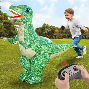 Regalos: Figura de Dinosaurio Gigante Inflable de 90 cm de Altura, Juguete RC Eléctrico Interactivo de Criatura Prehistórica, T-Rex de Aventura - Product Image 5