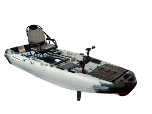 Kayak Modular de 10 pies 2025 con Certificación CE, Bote de Pesca Individual con Compartimento de Almacenamiento de 60L, Motor Fishman, PE, para Actividades Acuáticas - Product Image 3