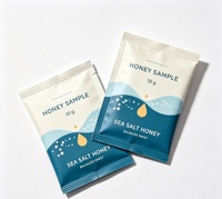 Sachets de dégustation de miel cru premium, personnalisables avec votre logo, emballage souple pour les détaillants d'aliments de spécialité, petit sachet.