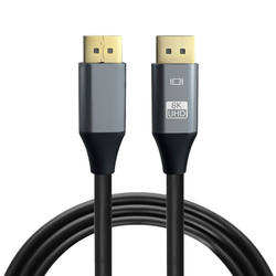 Productos más vendidos 2022 OEM Metal Head 4K 8K 1,4 <span class=keywords><strong>Cable</strong></span> DP a DP <span class=keywords><strong>Cable</strong></span> para monitor de juegos y tarjeta gráfica - Product Image 2