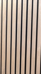 Wand- und Decken-Schalldämmleisten Laminierte PET-Holzfurnier Akustikpaneele für Auditorium und Halle - Product Image 4