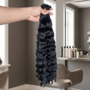 Cheveux vierges non traités, extensions de cheveux alignées dans le sens des cuticules, cheveux indiens bouclés - Product Image 2