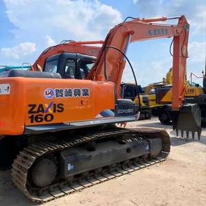 Excavadora Usada Hitachi ZAX160 de Japón, Excavadora de 16 Toneladas de Segunda Mano, Excavadora Mediana, Maquinaria de Construcción, Fábrica, en Stock - Product Image 2