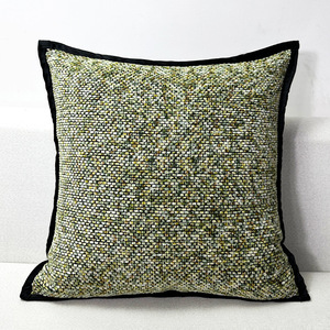 18x18 Inch Soft Chenille Pillow Covers for Sofa Living Room Couch Solid Dyed Cases - Product Image 6