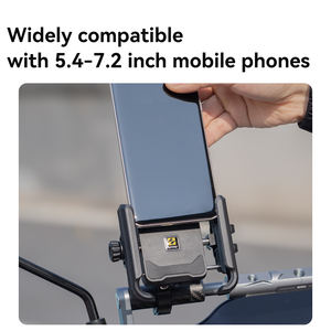 Support de téléphone portable pour moto SMNU, en alliage d'aluminium, rotation à 360 degrés, flexible, étanche, support de guidon de vélo, <span class=keywords><strong>clip</strong></span> - Product Image 3