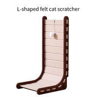Griffoir pour chat extra-large en forme de L, résistant à l'usure, en feutre non-déchirable, lit pour chat, griffoir pour griffes de chat, arbre à chat