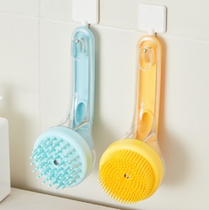 Cepillo de Baño <span class=keywords><strong>para</strong></span> <span class=keywords><strong>Cachorros</strong></span>, Cepillo de Baño <span class=keywords><strong>para</strong></span> Perros de <span class=keywords><strong>Pelo</strong></span> Largo y <span class=keywords><strong>Corto</strong></span>, Cepillo de Silicona Multifuncional con Dispensador de Jabón, Cepillo de Masaje <span class=keywords><strong>para</strong></span> el Cuidado de Mascotas - Product Image 5