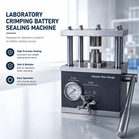 Machine de sertissage manuelle pneumatique pour piles bouton, pour la recherche en laboratoire