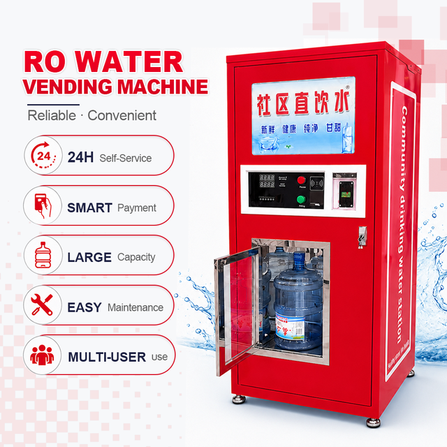 Multi-Function Durable Outdoor Automatic Water Vending Machine Purified Drinking Water Vending Equipment Factory