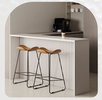 Mini table de bar moderne de luxe pour appartement cloison de salon à haut mur dossier de canapé en plastique pierre club centre commercial hôtels