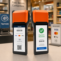 Nuevo Terminal POS Portátil H10S H10SE de 5.5 Pulgadas con Impresora Térmica, Máquina de Punto de Venta y Pagos Portátil con Software