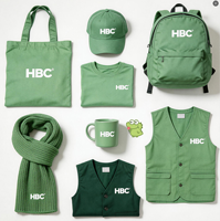 Ensemble de cadeaux d'entreprise promotionnels personnalisés avec logo imprimé en sérigraphie sur coton, outil multifonctionnel