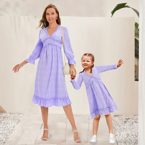 Abito <span class=keywords><strong>da</strong></span> festa Casual per le vacanze con scollo a v a maniche lunghe <span class=keywords><strong>da</strong></span> <span class=keywords><strong>donna</strong></span> - Product Image 2