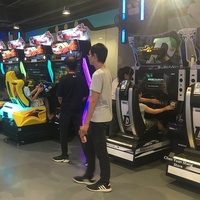 Machine d'arcade de course automobile pour 2 joueurs, simulateur de conduite, jeu de course automobile d'arcade, machine à pièces à vendre