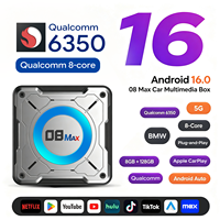 Boîtier AI Qualcomm 6350 pour réseau 5G, compatible avec BMW X1 X3 X5 X7 Série 3 5 7, adaptateur sans fil CarPlay Android Auto, Netflix YouTube Video Box