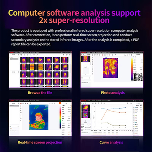 Caméra thermique infrarouge portative UNI-T UTi260B+ Résolution 256x192 -20~550 200MP Caméra visuelle Wi-Fi IP65 <25Hz Fréquence d'images 7 - Product Image 3