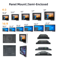 PC industriel semi-fermé de pointe, 12V DC, Android/Windows, pour l'acquisition de données, écran tactile, ordinateur sans ventilateur avec SSD 256 Go