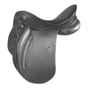 Sillín de doma de caballo de contacto cercano de alta calidad, asiento suave de cuero de vaca, sillín inglés para carreras, hecho con cuero fino genuino - Product Image 1