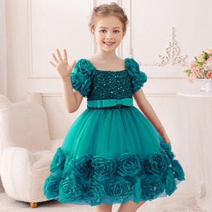 Meisjes Verjaardagsfeest Jurk Pailletten Kinderen Kostuum Wer Meisje Bruidsmeisje Jurken Voor Kinderen Prinses Bruiloft Prom Jurk 3-10 Jaar - Product Image 4