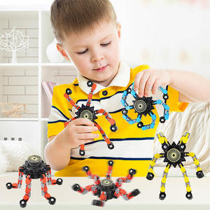2024 Hot Selling Children's Deformed <strong>Mechanical</strong> Gyro Luminous Finger Spiral Fingertip Gyro Chain Decompression Toys - Product Image 2