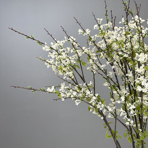 High Quality Real Touch Artificial Greenery Stems Plastic White Snow Willow <b>Branches</b> Flower <b>for</b> Wedding Home Table <b>Decoration</b> - Product Image 5