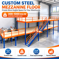 Plancher de mezzanine en acier avec plateformes multi-niveaux pour l'extension de l'espace de production en usine
