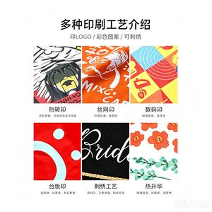กระเป๋าโท้ทไนลอนยูเชิงจิงแบบย่น สีพื้น ปรับแต่งโลโก้ได้ กระเป๋าของขวัญส่งเสริมการขาย กระเป๋าสะพายสำหรับงานอีเว้นท์และนิทรรศการ - Product Image 5